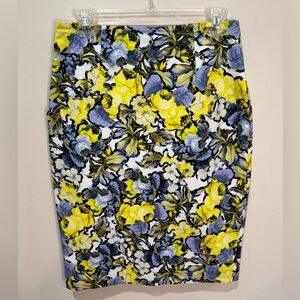 ERDEM Frida Skirt Floral Print Knee Length‎ Sz M US8 UK 12
